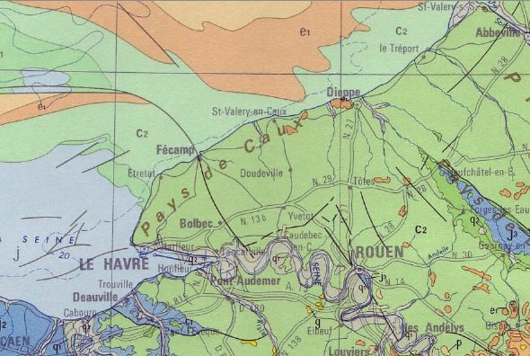 Quelques éléments sur la géologie du Pays de Caux